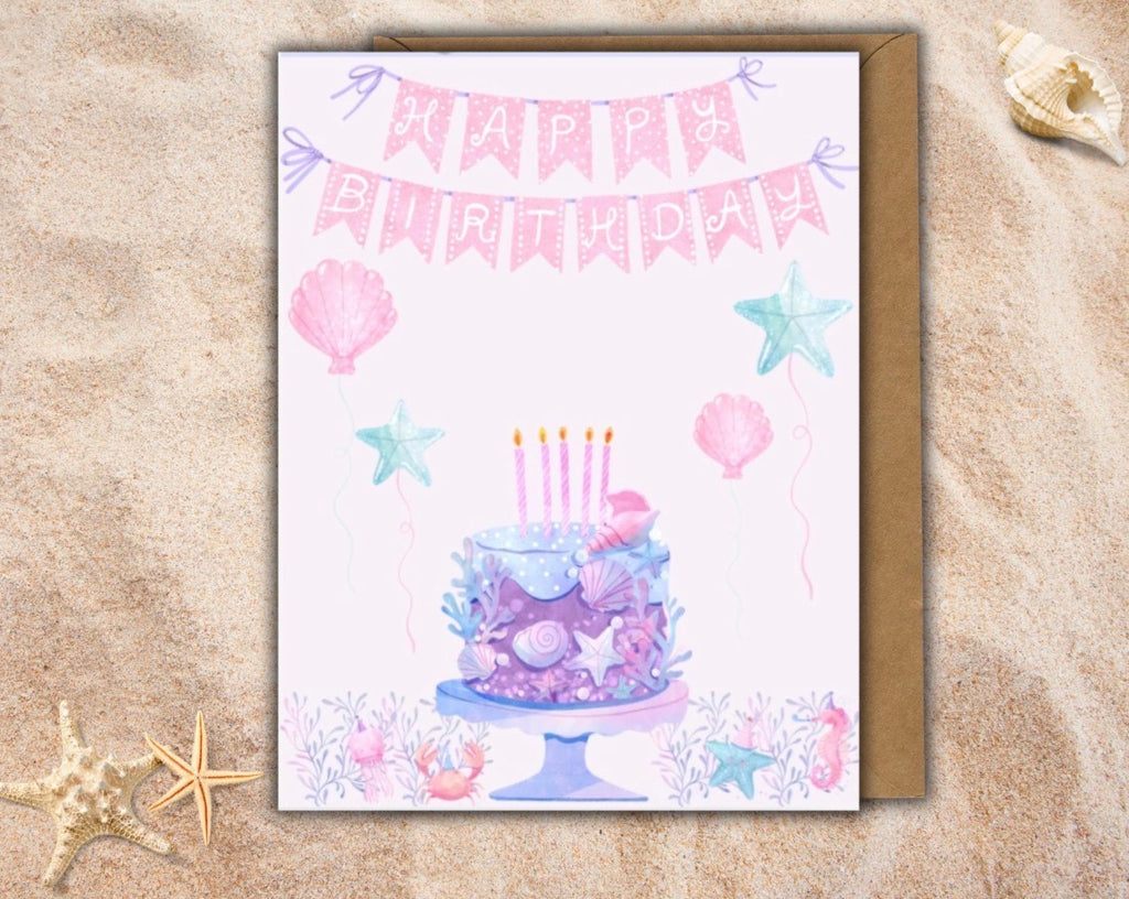 Mermaid Birthday Card