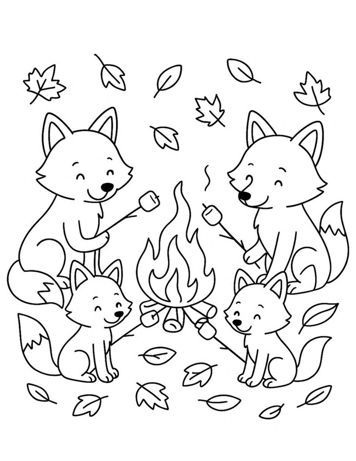 Fall In Your Pocket mini coloring book