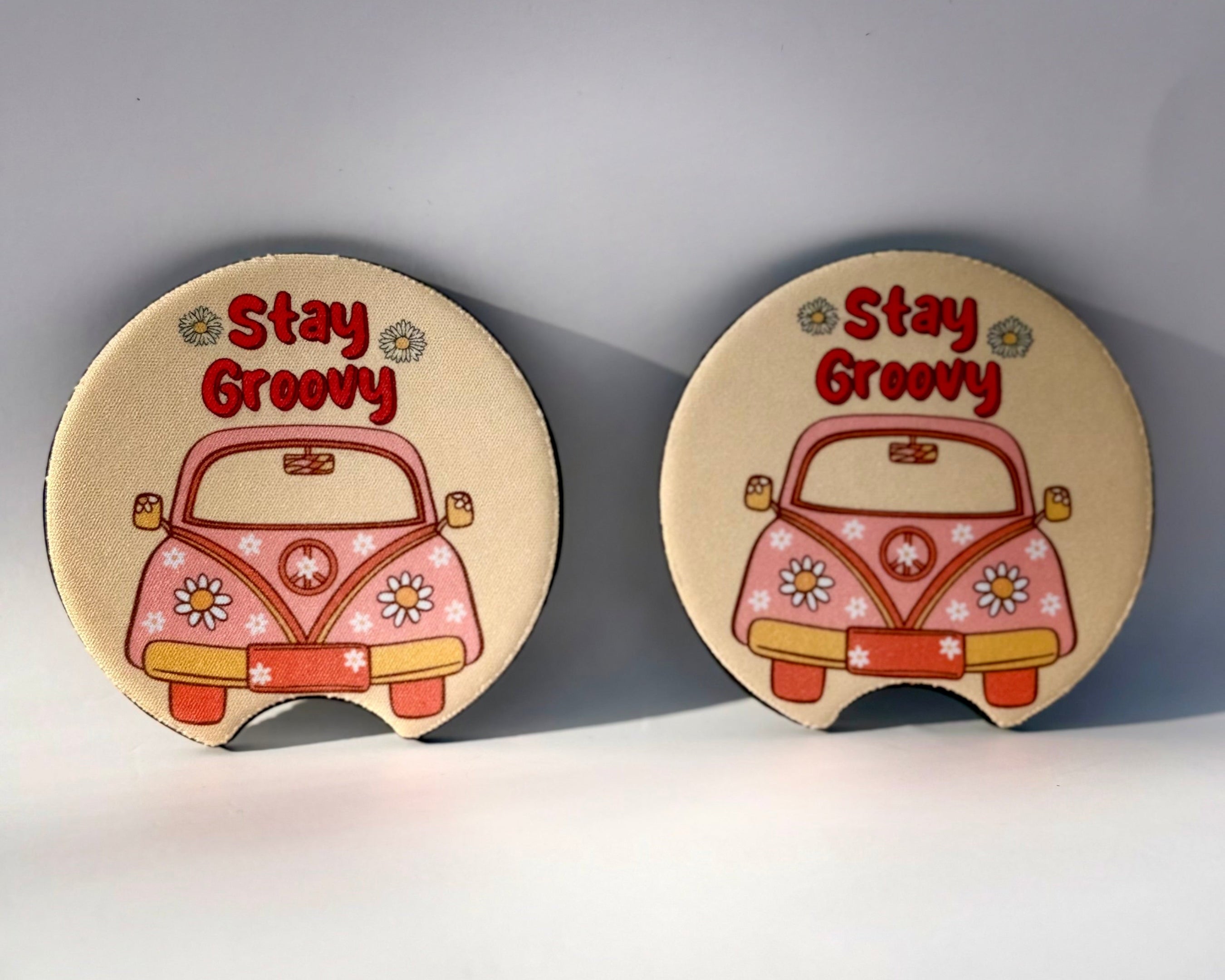 Stay Groovy Car Coaster