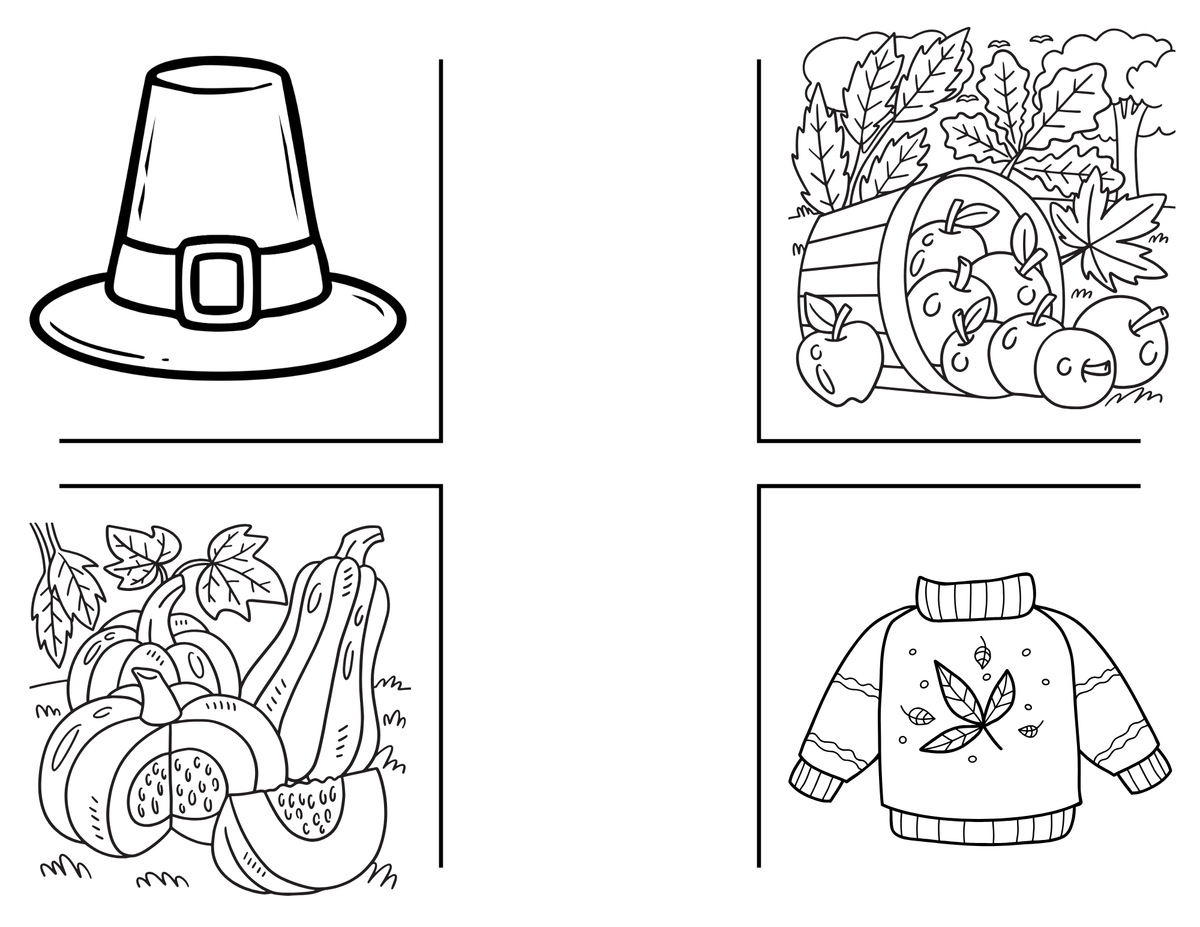 Thankful In Your Pocket mini coloring book