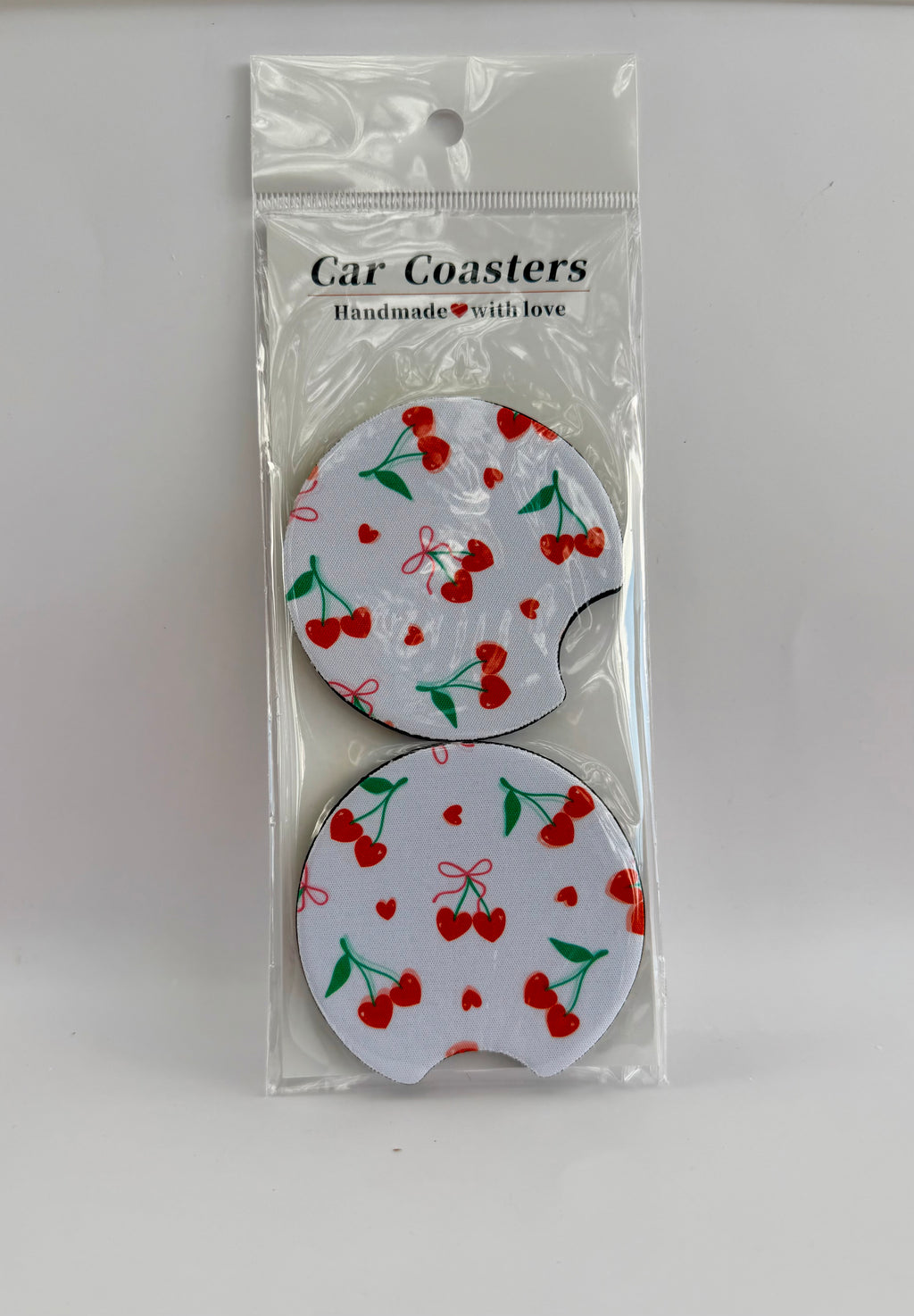 Coquette Cherries Car Coasters