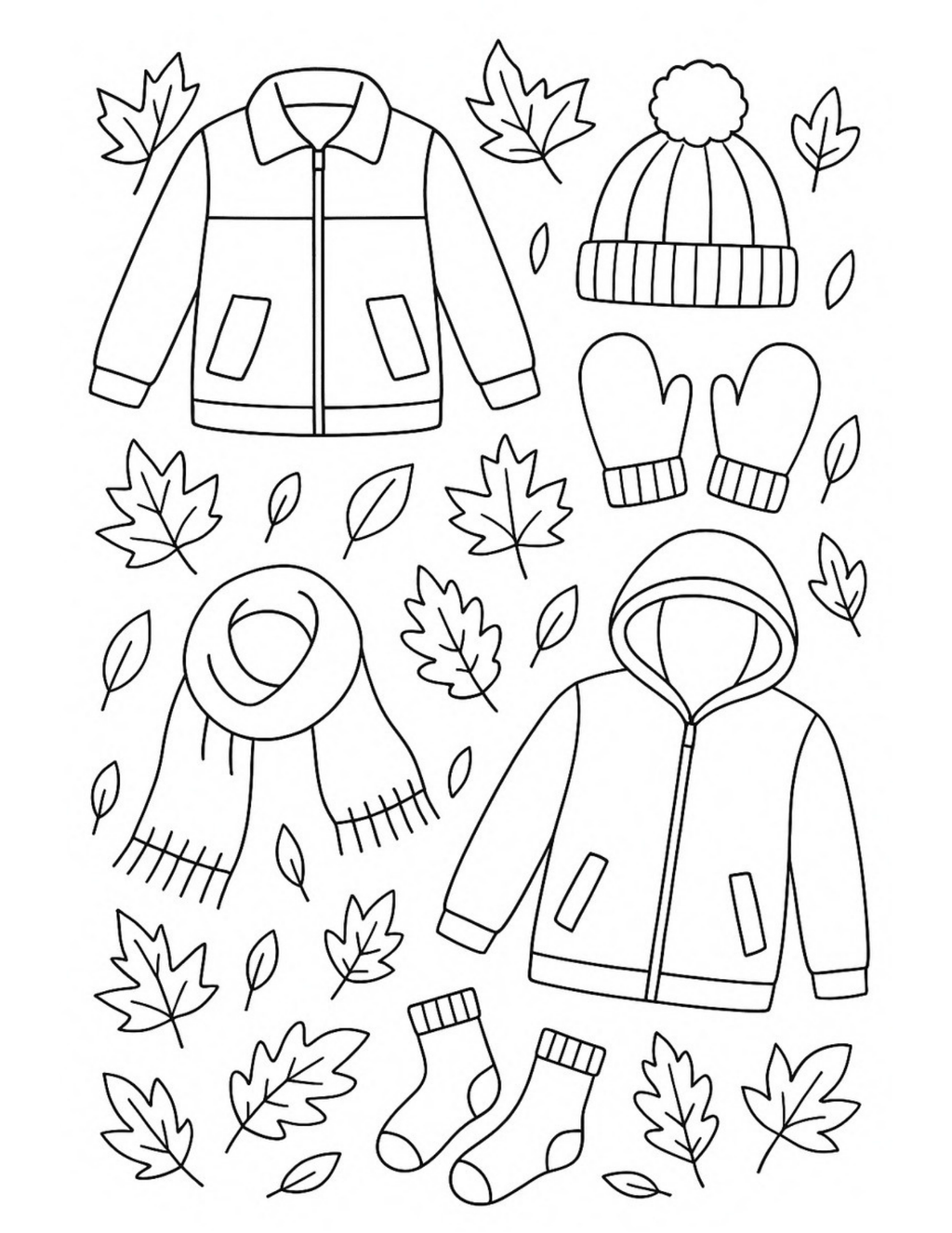 Fall In Your Pocket mini coloring book