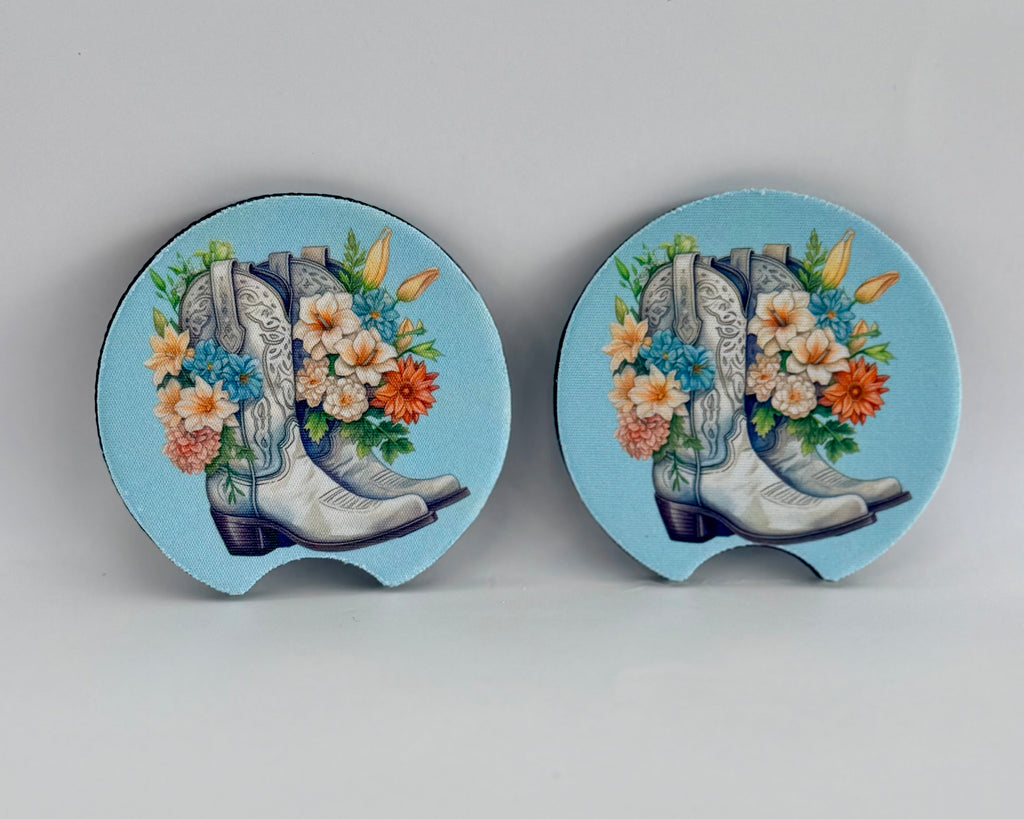 Cowgirl Car Coasters