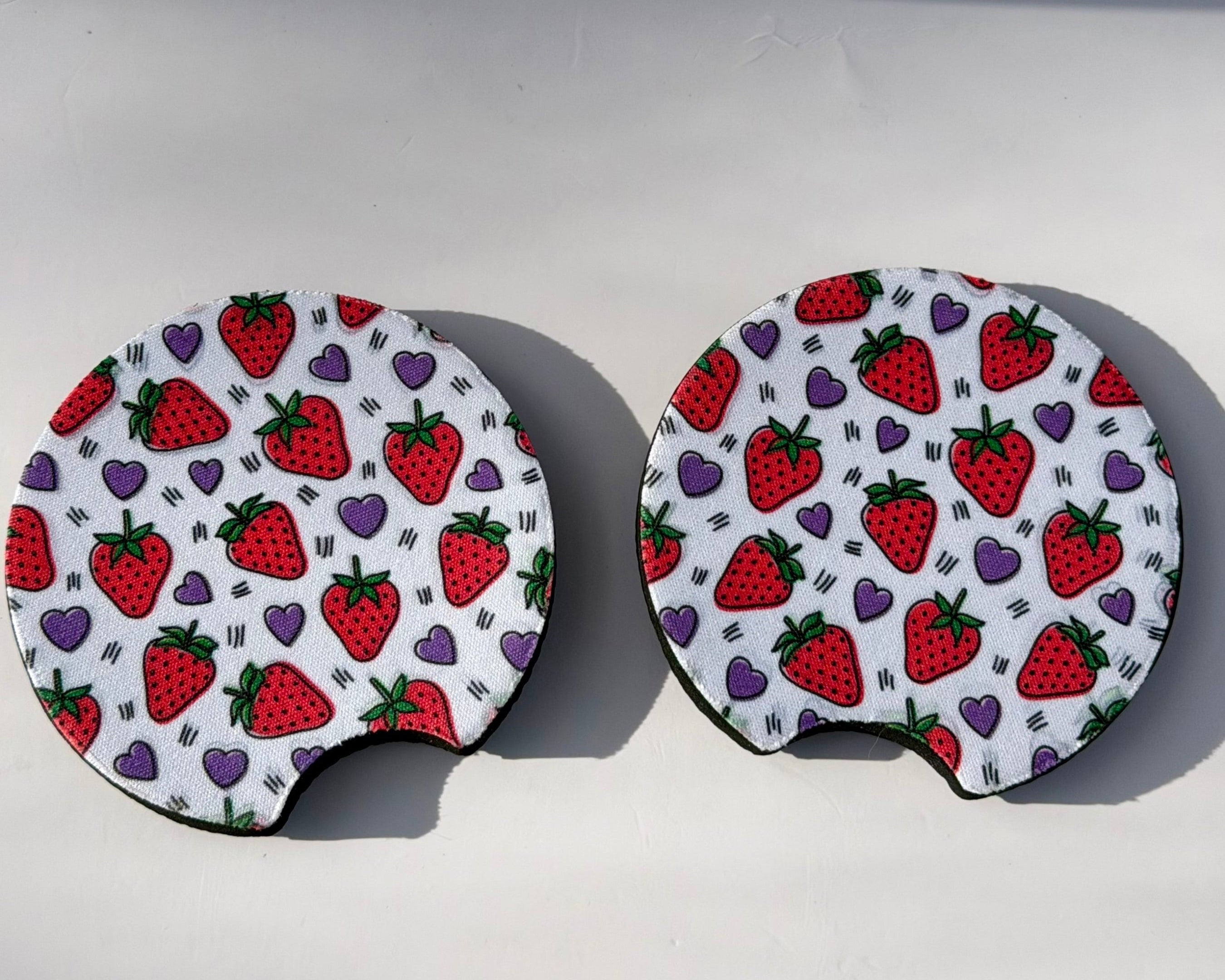 Strawberries Wth Purple Hearts