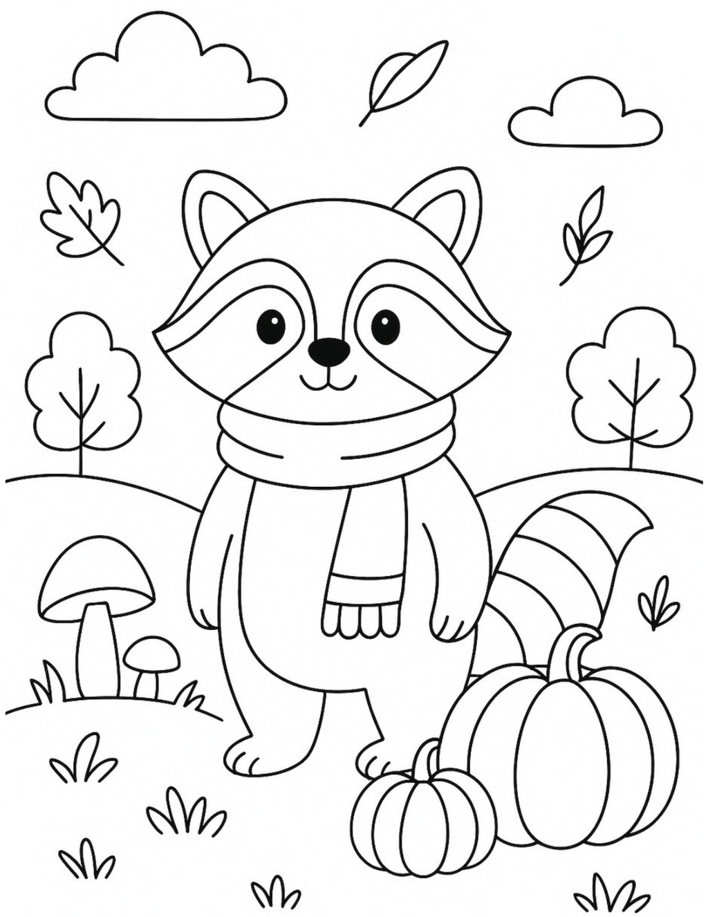 Fall In Your Pocket mini coloring book
