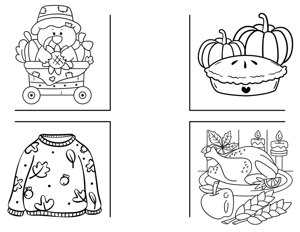 Thankful In Your Pocket mini coloring book