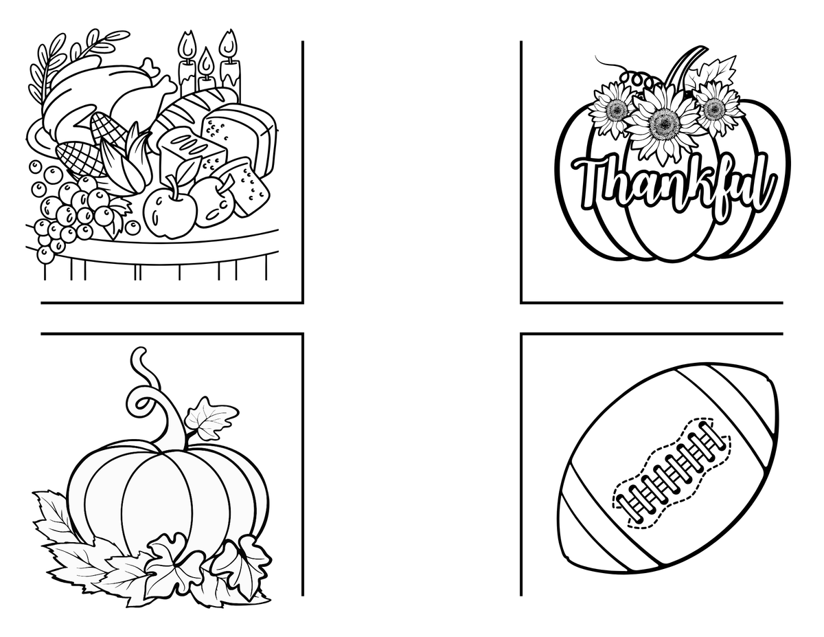Thankful In Your Pocket mini coloring book