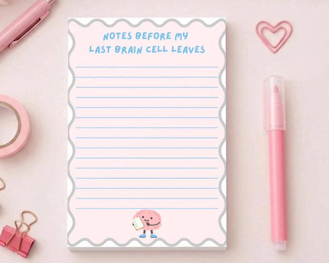 Last Brain Cell Notepad