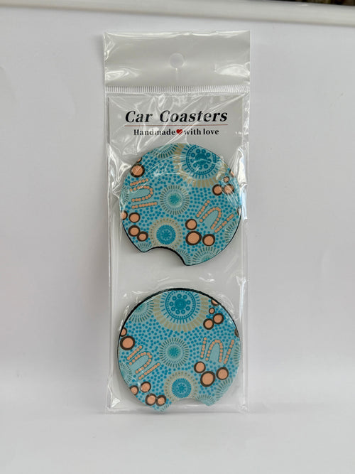 Circle Abstract Car Coasters