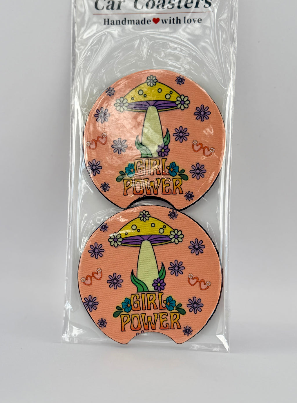 Girl Power Car Coasters