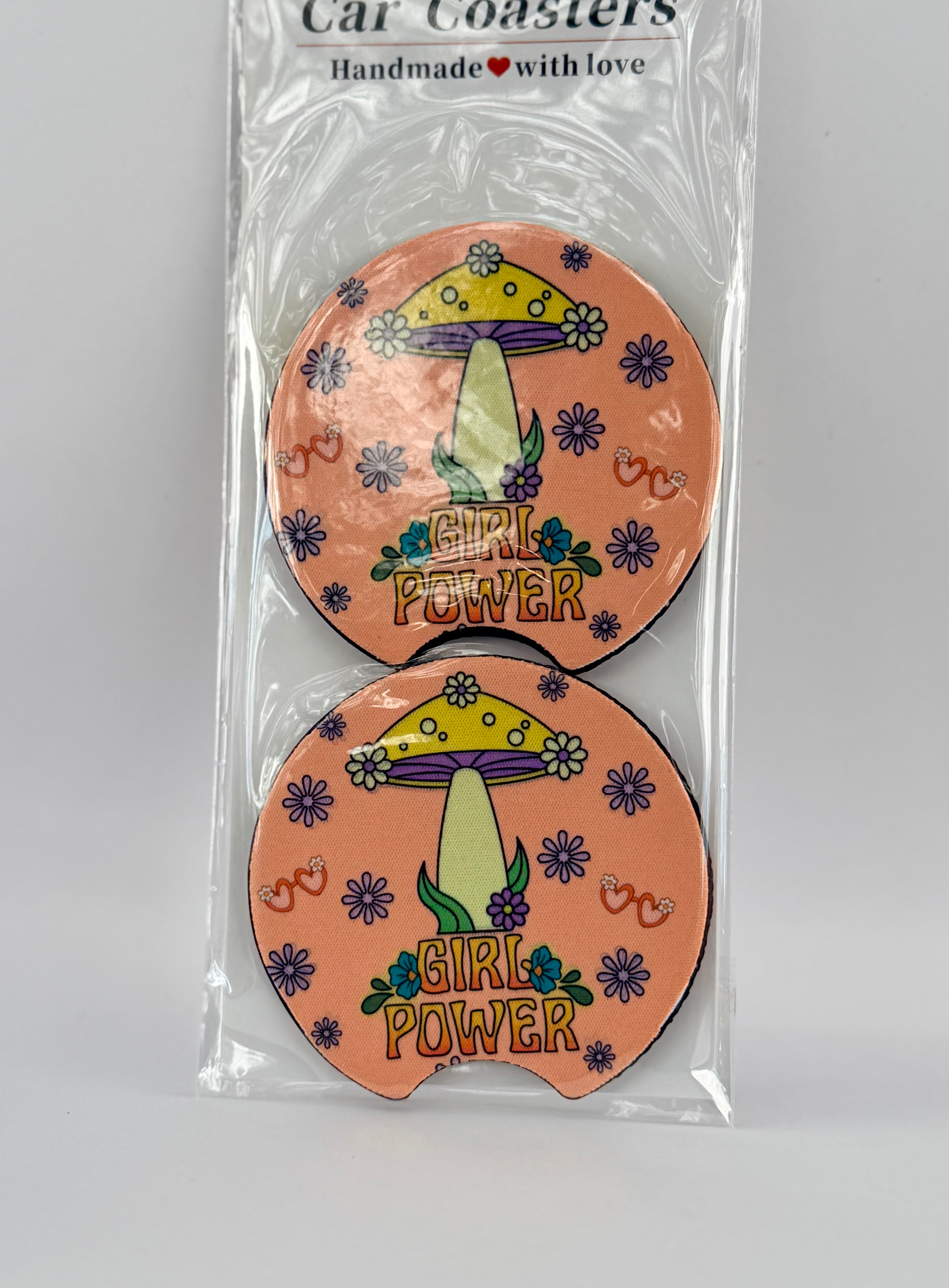 Girl Power Car Coasters