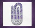 Purple Flowers Jumbo Paper Clip