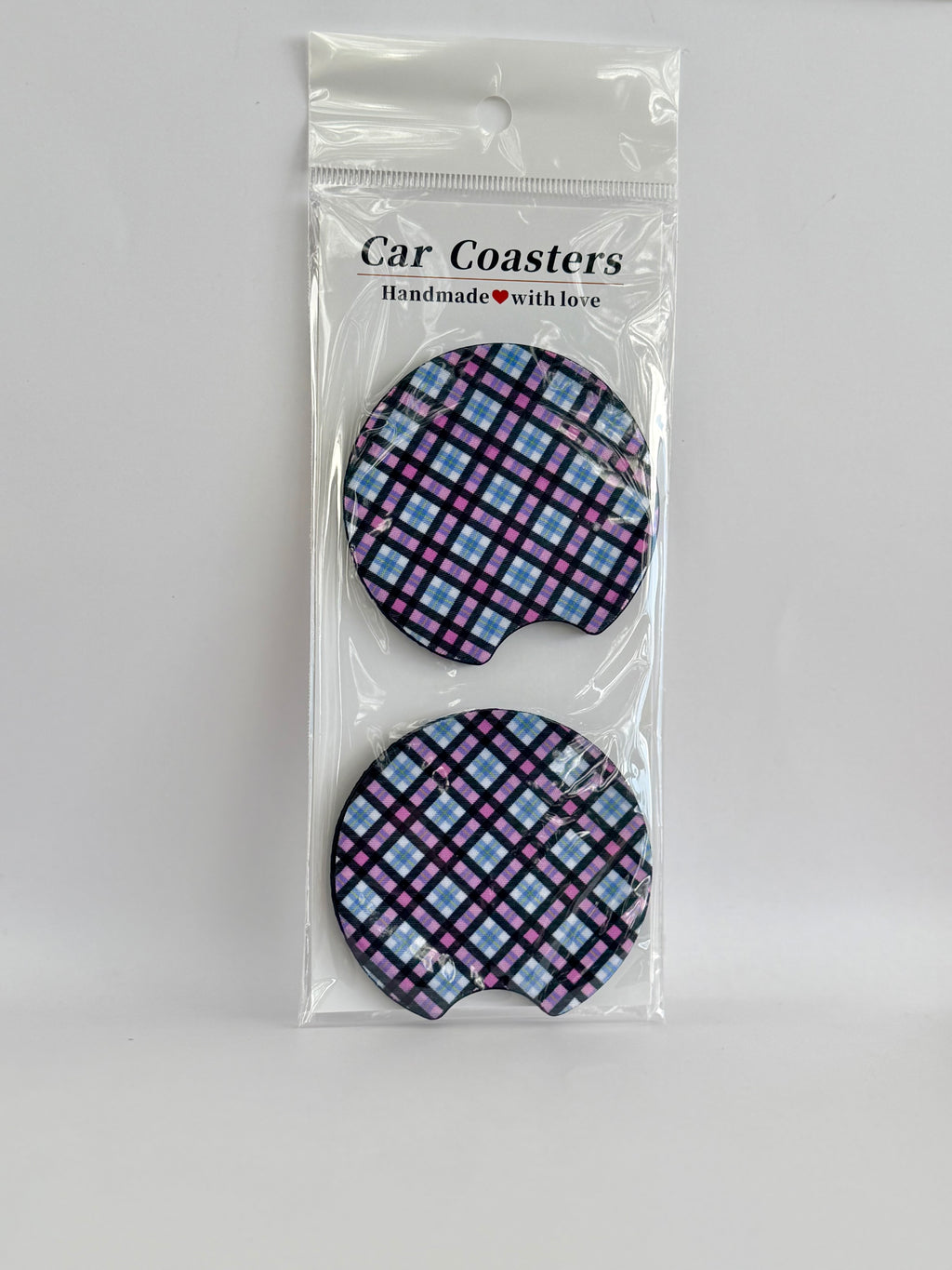 Plaid Car Coasters