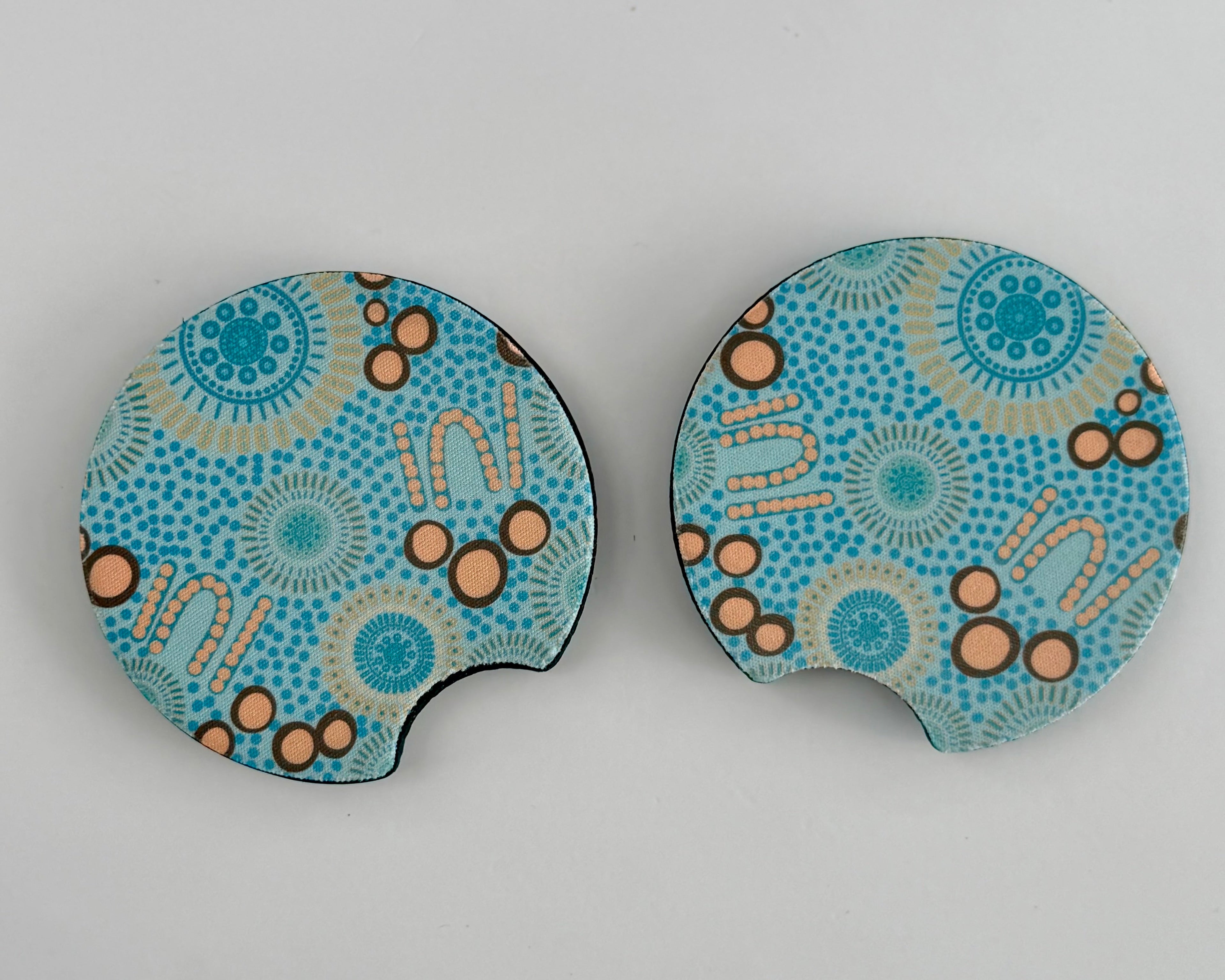Circle Abstract Car Coasters