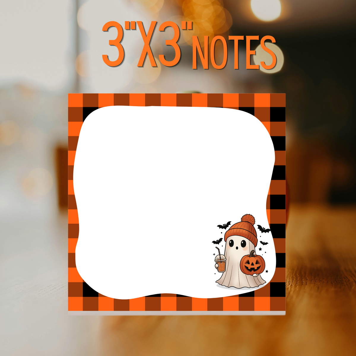 Halloween ghost coffee notes