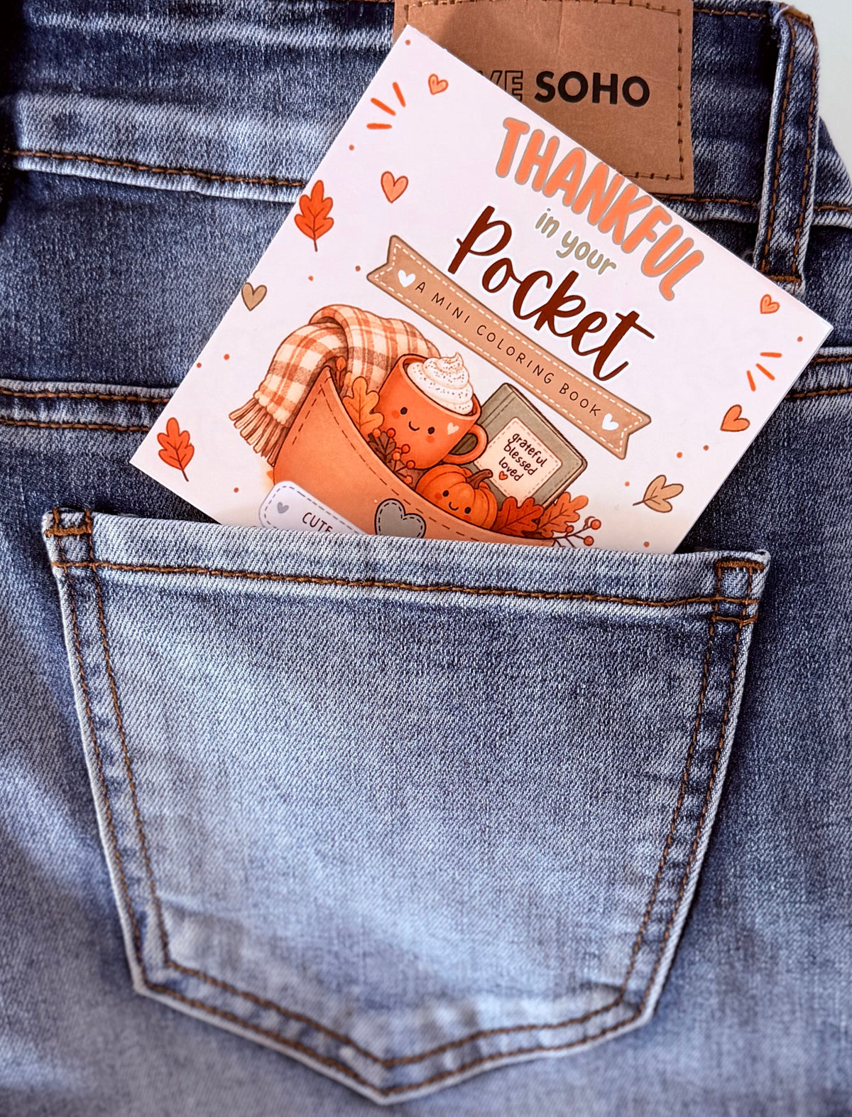 Thankful In Your Pocket mini coloring book