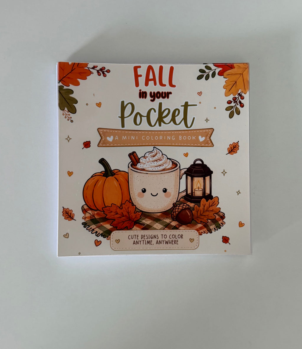Fall In Your Pocket mini coloring book