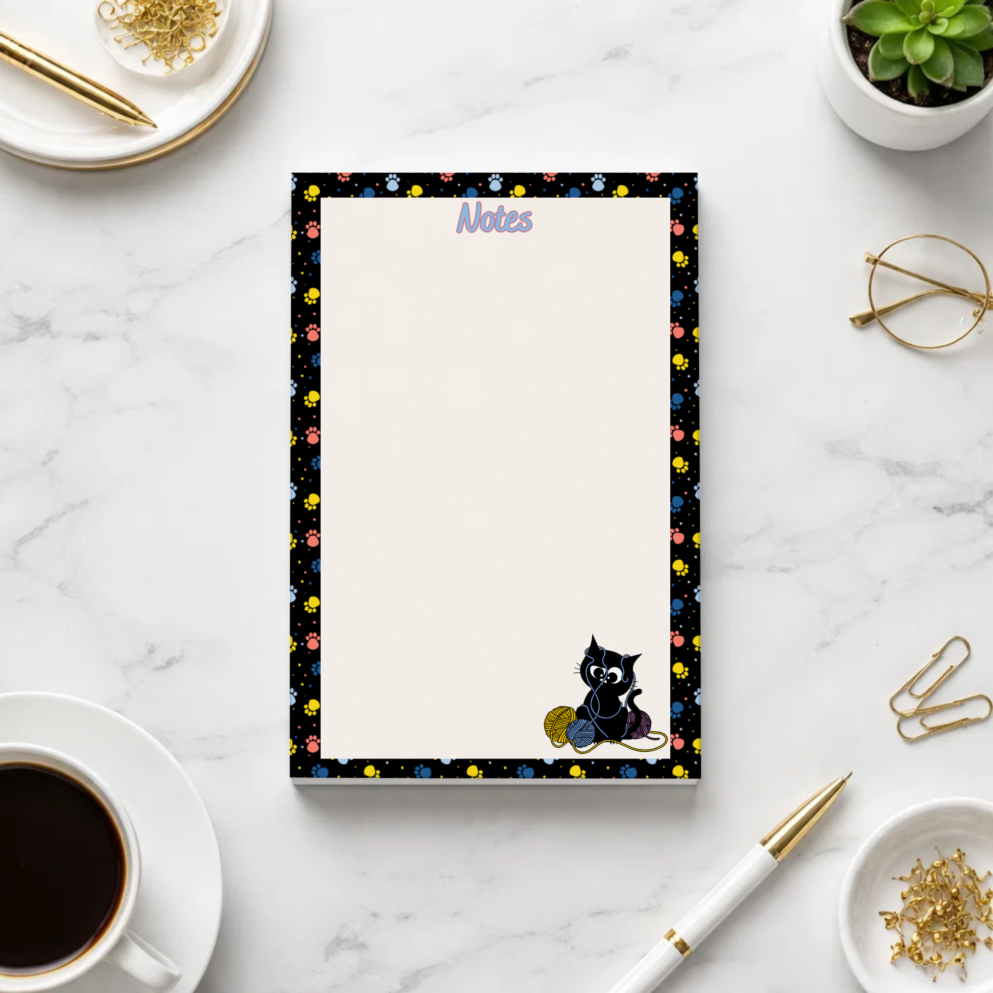 Black Cat Notepad